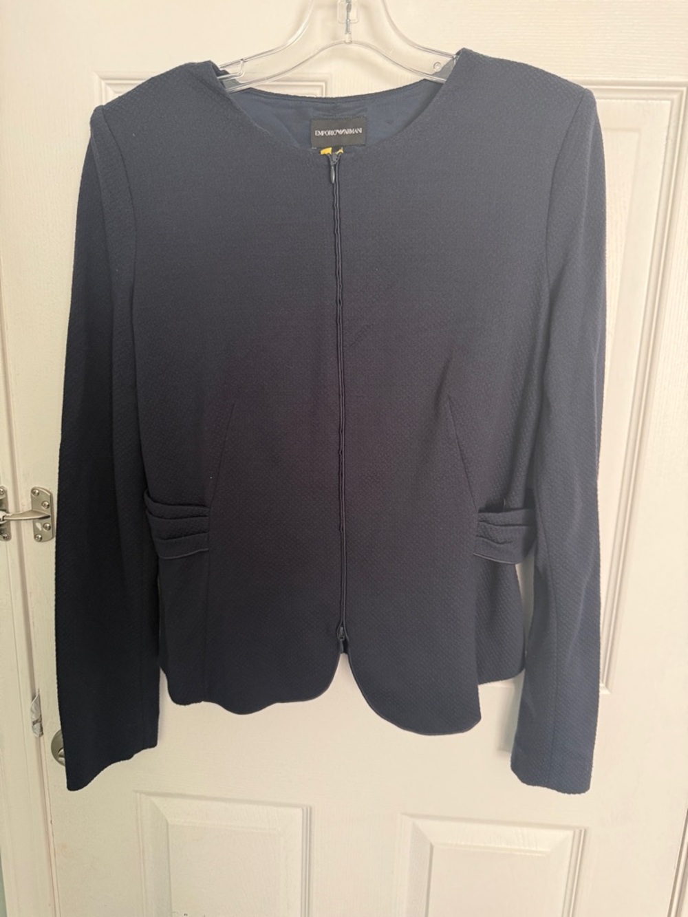 Emporio Armani Women's Dark Navy Zip Jacket